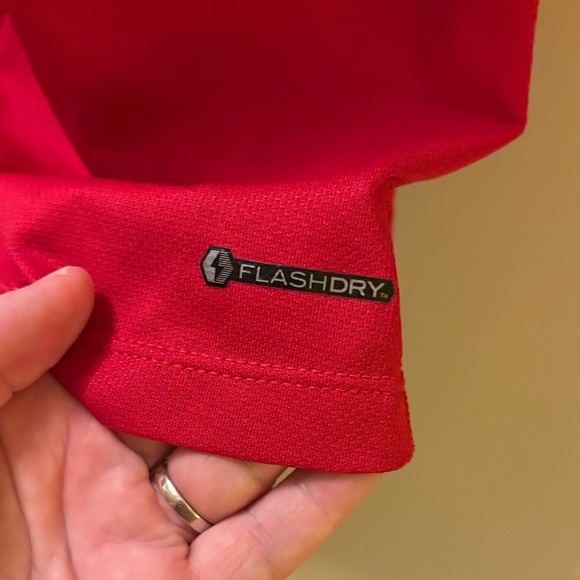 The North Face Women's Flashdry Red Short Sleeve Performance Tee XL - Picture 9 of 9